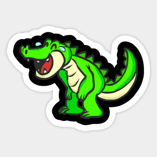 Crocodile animal motif alligator animal welfare for children Sticker